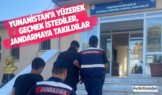 Yunanistan’a yüzerek geçmek istediler, jandarmaya takıldılar