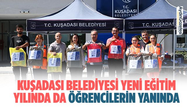 Kuşadası Belediyesi yeni eğitim yılında da öğrencilerin yanında