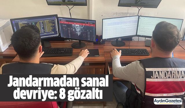 Jandarmadan sanal devriye: 8 gözaltı