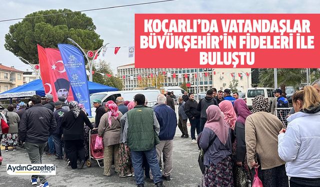 Koçarlı’da vatandaşlar Büyükşehir’in fideleri ile buluştu