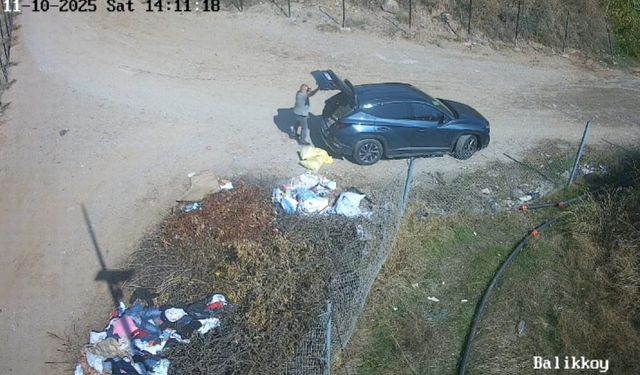 Efeler Belediyesi kameradan tespit etti, çevreyi kirletene ceza