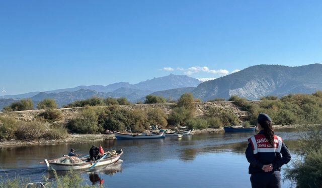 Bafa Gölü’nde hayvanların yaşam alanları kontrol edildi