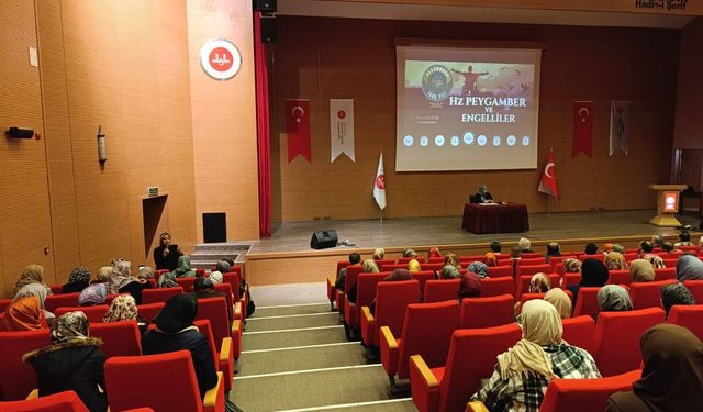 Aydın'da 'Peygamberimiz ve Engelliler' konferansı düzenlendi