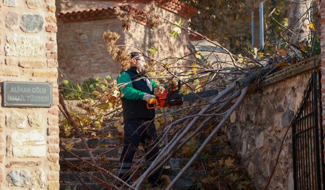 Efeler Belediyesi'nden kentin tarihi mekânlarında bakım çalışması
