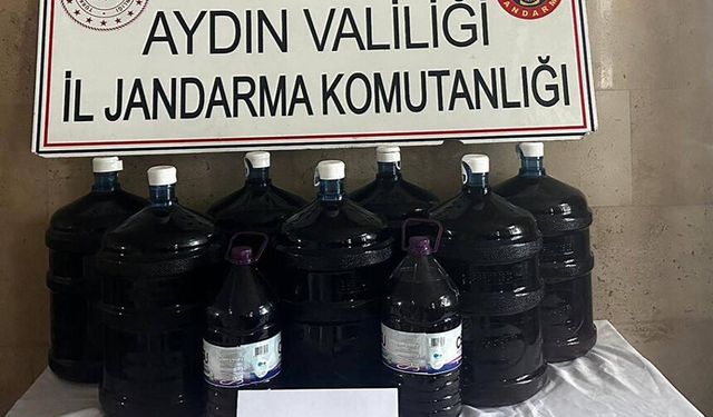 150 litre el yapımı içki ele geçirildi