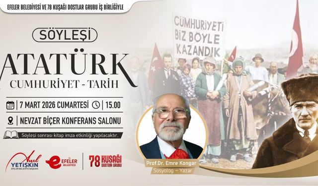 Başkan Yetişkin’den Cumhuriyet buluşması: Emre Kongar Efeler’de