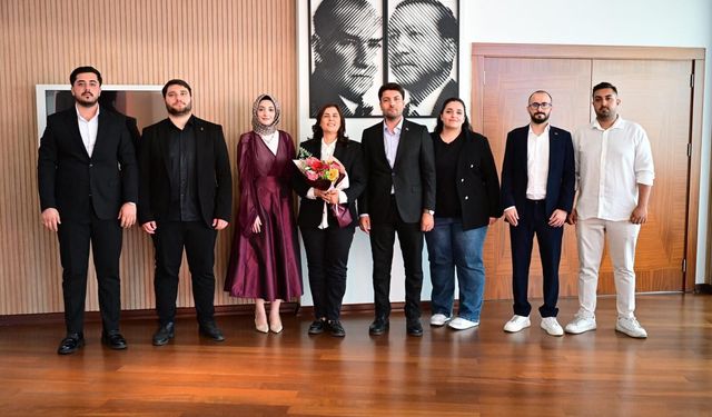 Başkan Çerçioğlu'na Türkiye Gençlik Vakfı ve Manifaturacılar Odası'ndan ziyaret