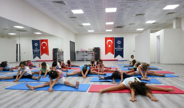 Aydın'da çocuklara ücretsiz jimnastik eğitimi