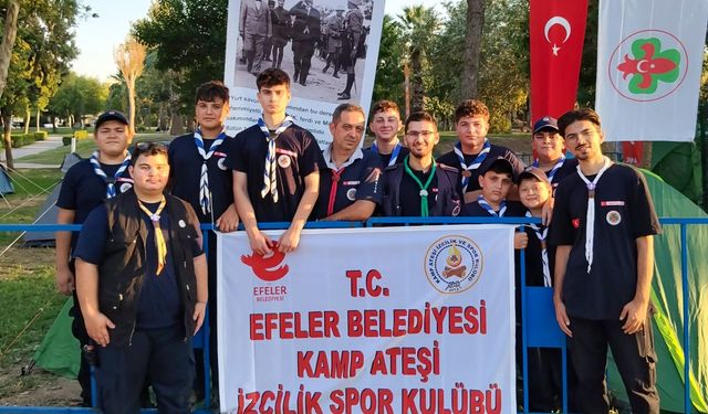 Efeler Belediyesi izcileri 9 Eylül İzmir’in Kurtuluşu etkinliklerinde sahada