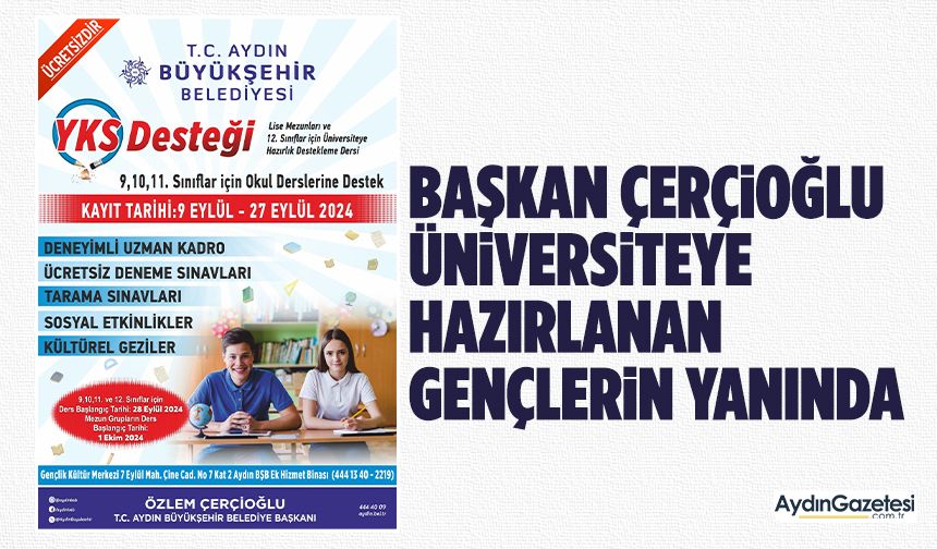 Başkan Çerçioğlu üniversiteye hazırlanan gençlerin yanında