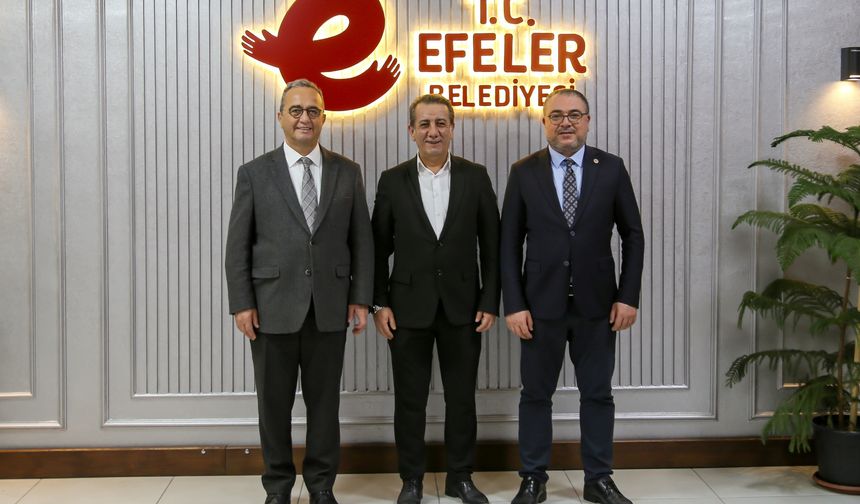 Başkan Yetişkin, Tezcan ve Karakoz’u ağırladı: “Efeler’i daha yaşanabilir kılacağız”