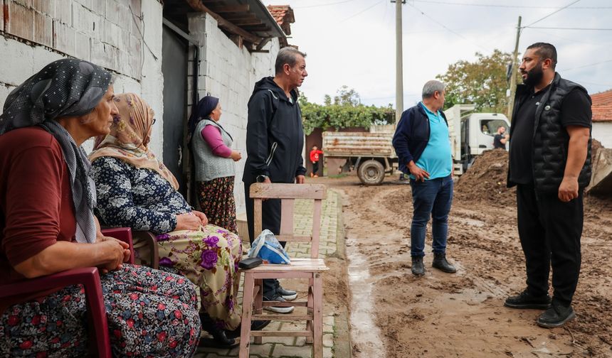 Başkan Yetişkin felaket bölgesinde incelemelerde bulundu