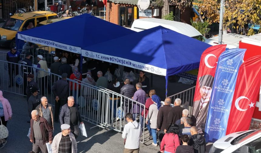 Ata tohumu fideleri Bozdoğan’da vatandaşlara dağıtıldı