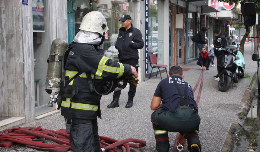 Klimadan çıkan yangın kısa sürede söndürüldü