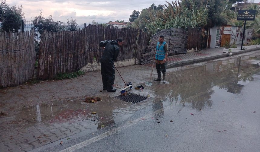 Aydın Büyükşehir'den sağanak mesaisi
