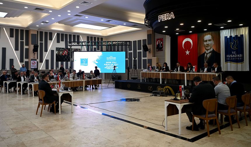 Kuşadası Belediye Meclisi yılın son toplantısını yaptı.. Sosyal yardım ve destekler yeni yılda da devam edecek