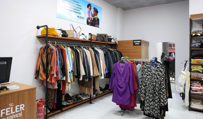 sosyal destek giyim noktası 2 haftada 80 haneye ulaştı