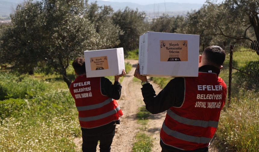 Başkan Yeti̇şki̇n Ramazan’ın bereketi̇ni̇ hanelere taşıyor