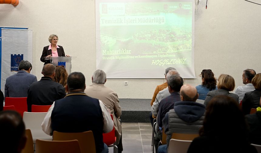 Daha temiz bir Kuşadası için muhtarlarla stratejik iş birliği toplantısı yapıldı