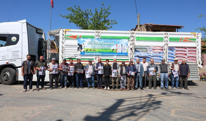 Başkan Çerçioğlu’ndan Germencik’te üreticilere yem desteği