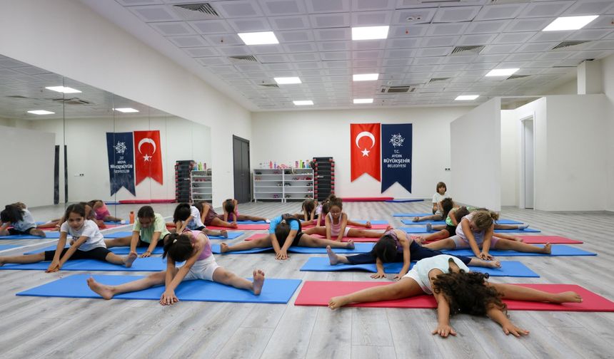 Aydın'da çocuklara ücretsiz jimnastik eğitimi