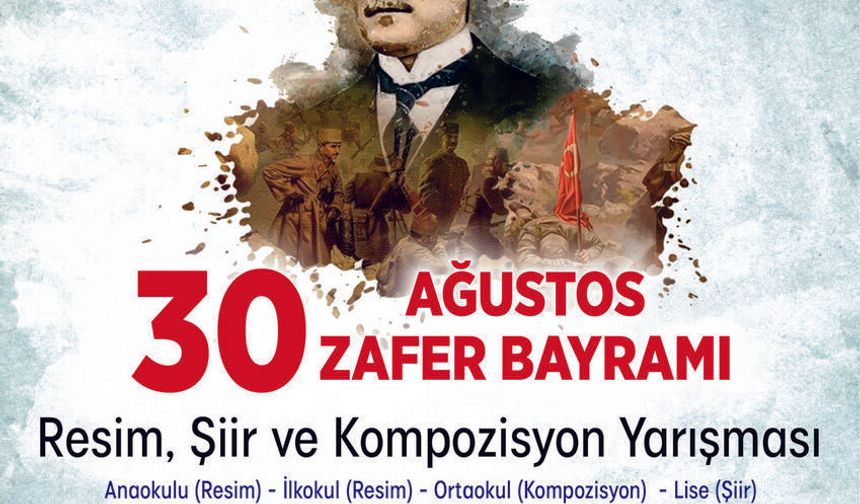 Büyükşehir'den 30 Ağustos temalı ödüllü resim, şiir ve kompozisyon yarışması